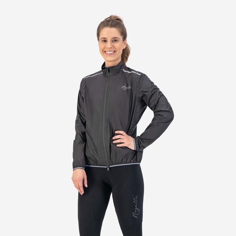 Rogelli women's raincoat ESSENTIAL fekete dzseki