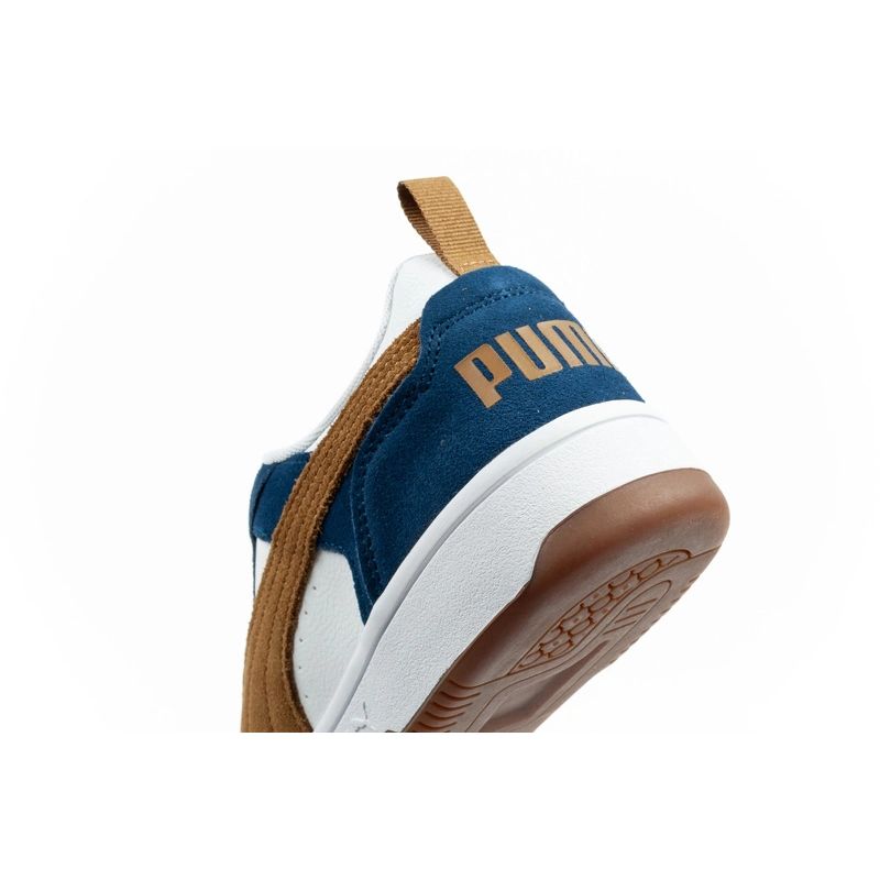 Puma Rebound v6 men's sports sneakers fashionable comfortable white navy barna utcai cipő