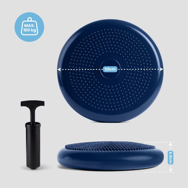 Spokey Double-Sided Balance Cushion with Pump FIT SEAT 32, 5 cm zokni SPK-947368