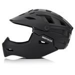 Meteor Hydra S full-face bicycle helmet 51-55 cm black fekete sisak 17894