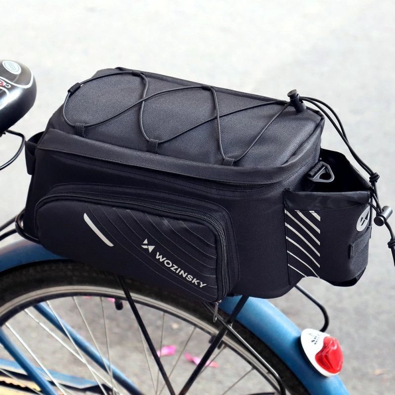 Wozinsky Bike Pannier Rack with Shoulder Strap 9L (Rain Cover Included) Black ( ) fekete táska 304004-63973
