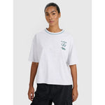 Women's oversize printed T-shirt 4F 4FRSS25TTSHF2979-26M póló