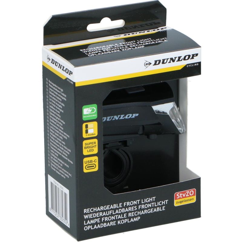 Dunlop Usb-C Led Front Bike Lamp 3 Modes Certified kiegészítő GSP-332352