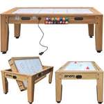 Enero 4-IN-1 MULTIGAMING TABLE BILLIARDS TABLE TENNIS HOOK-UP DINING TABLE .6x81.3CM WOODEN table games, tables