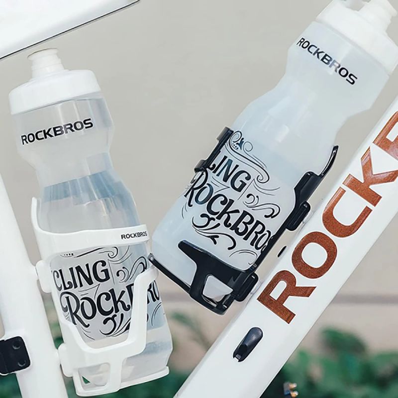 Rockbros 31210012001 bicycle bottle holder - black czarny water bottles, training equipment