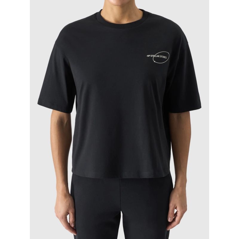 Women's oversize printed T-shirt 4F 4FRSS24TTSHF2089-20S póló