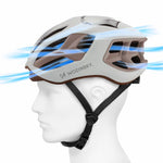 Wozinsky Ultrathin Road Bike Helmet L - Taupe védőfelszerelés HT-68T-199809