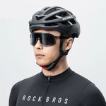 Rockbros HC-58BK-L Bike Helmet 58-61 cm - Black and Gray czarny || szary \ 58-61 cm helmets, lights