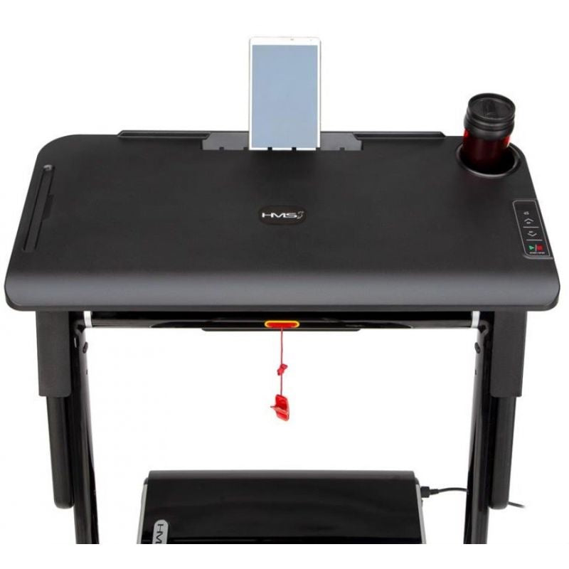 HMS MULTI Electric Treadmill with Desk 1-12 km/h, fekete edzőfelszerelés 17-19-127