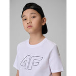 Boy's regular printed T-shirt 4F 4FJRSS26TTSHM3599-10S clothing