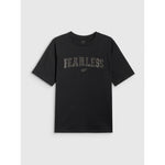 4F Loose T-shirt with print for girls 158/164 póló