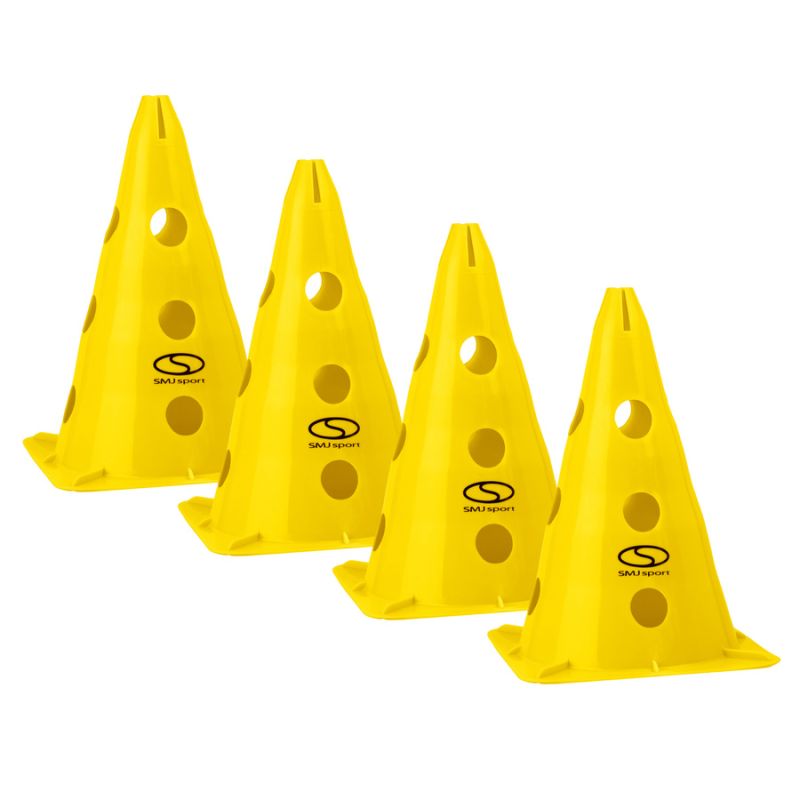 Set of 4 training cones - 30 cm yellow / PT4-13H-Y sárga edzéssegítő
