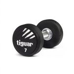 Tiguar PU dumbbell 7 kg fekete edzőfelszerelés TI-WHPU0070