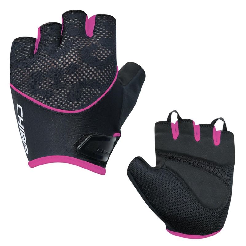 CHIBA LADY GEL Gloves Black Pink rózsaszín kesztyű