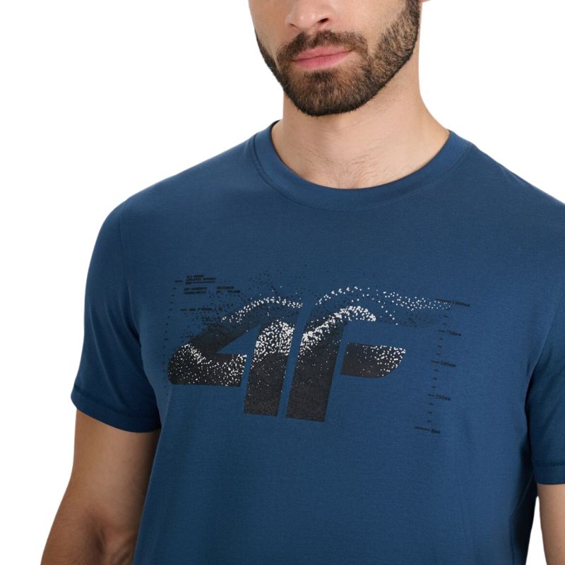 4f Men's T-shirt M2359 sea green 4FWAW25TTSHM2359 46S Ruházat