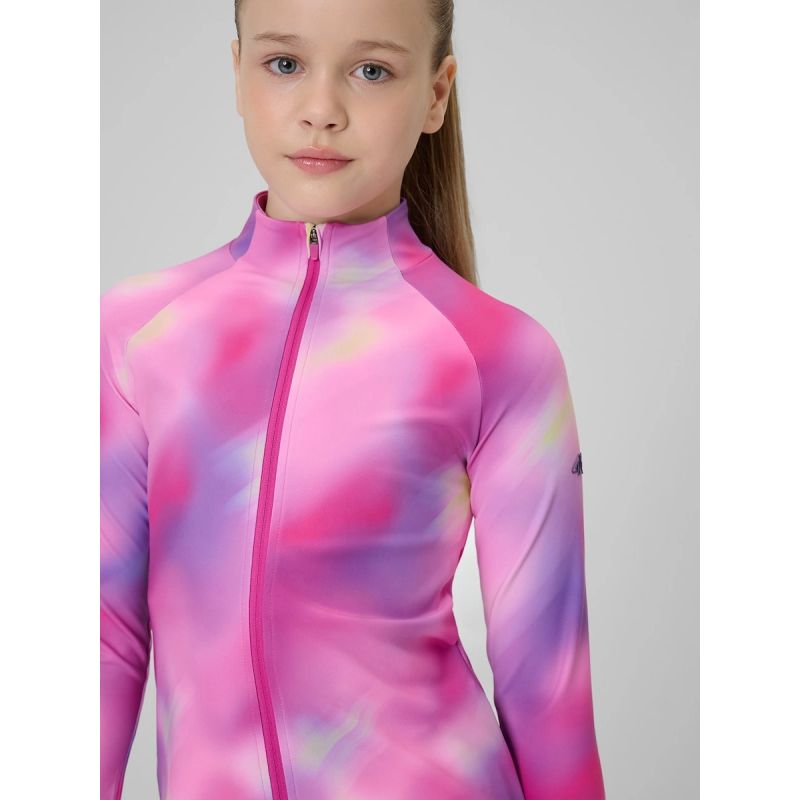 4F Girls' slim sports sweatshirt without hood 158/164 pulóver 4FJRSS26TFSWF0988-90A