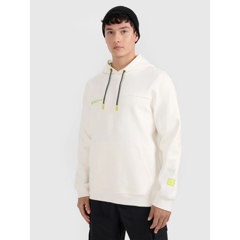 4f Men's sweatshirt with hood, open, 4FRAW25TSWSM2458-11S General