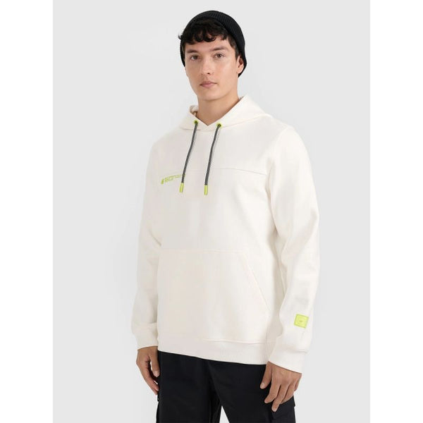 4f Men's sweatshirt with hood, open, 4FRAW25TSWSM2458-11S General