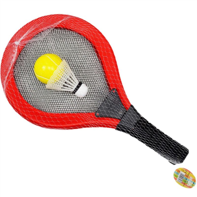 Enero Set Of 2 Rackets, Shuttle, Ball For Tennis And Badminton Toys balls, sets