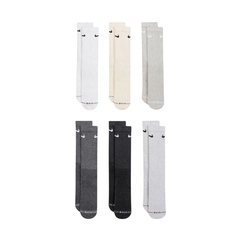 Nike Everyday Elevated Socks 6 Pairs Gray, 904 38-42.5 krém ruházat 15892838-42