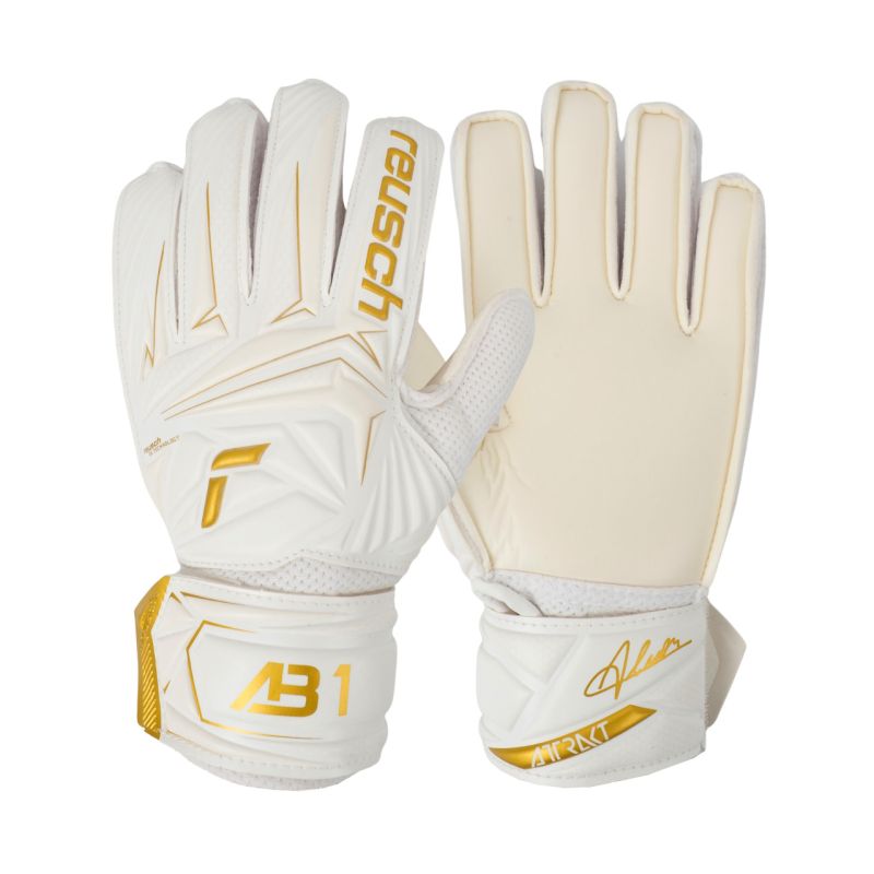 reusch Attrakt AB1 Solid Junior goalkeeper 5672003 fehér gloves