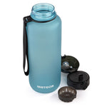 Meteor Bottle 1500 ml Gray Blue uniw water bottles, training equipment