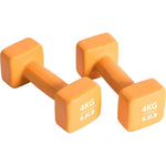 Pure 2 Improve NEOPRENE DUMBBELL SET 2x4KG dumbbell, strength training equipment, training equipment, sets