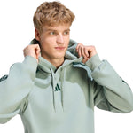 Adidas Men's Essentials 3-Stripes Fleece Hoodie light zöld férfi kapucnis pulóver KY4172