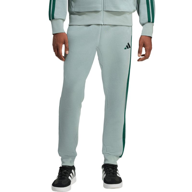 Men's adidas Essentials 3-Stripes Fleece Pants KD4836 menta kapucnis pulóver