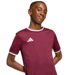 adidas Entrada 26 Jersey kids' T-shirt JZ2530 bordó póló