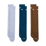 Nike Everyday Plus Cushioned Socks 3 Pairs Purple, Blue, Brown SX6888 970 Ruházat