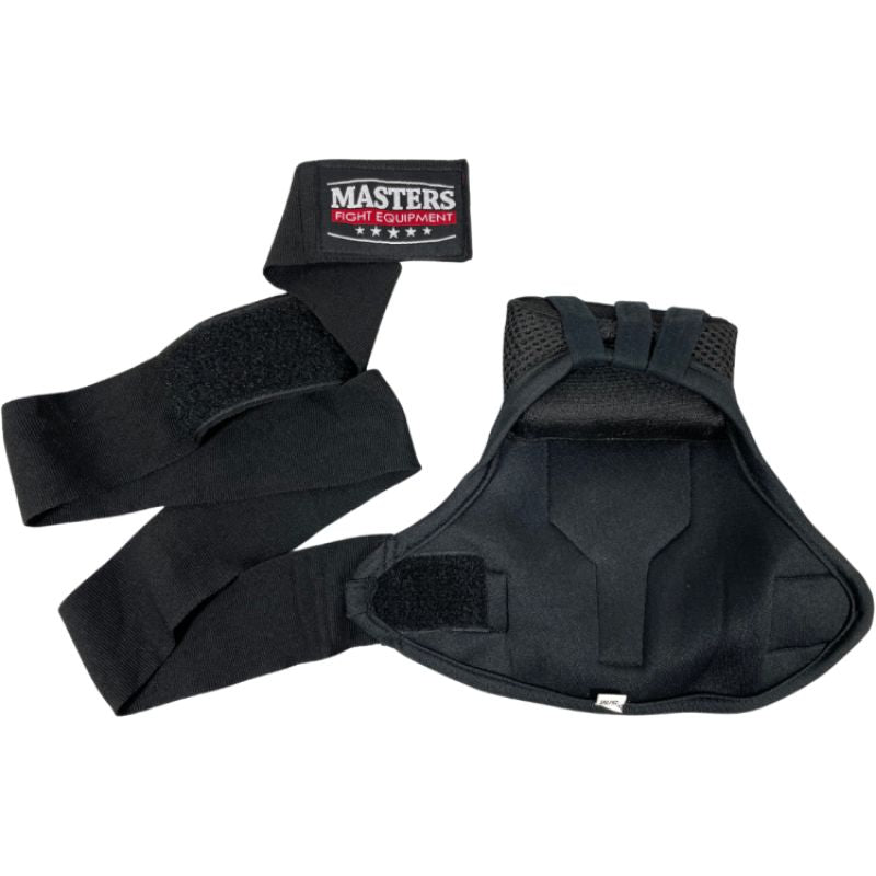 MASTERS FIGHT EQUIPMENT MASTERS BBŻ-GRIP gel boxing bandages black s/m edzőfelszerelés 03558-SM