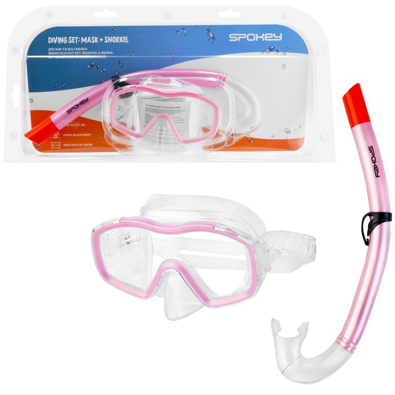 Spokey CELEBES SPK-928107 diving set: mask + snorkel Úszás kiegészítő