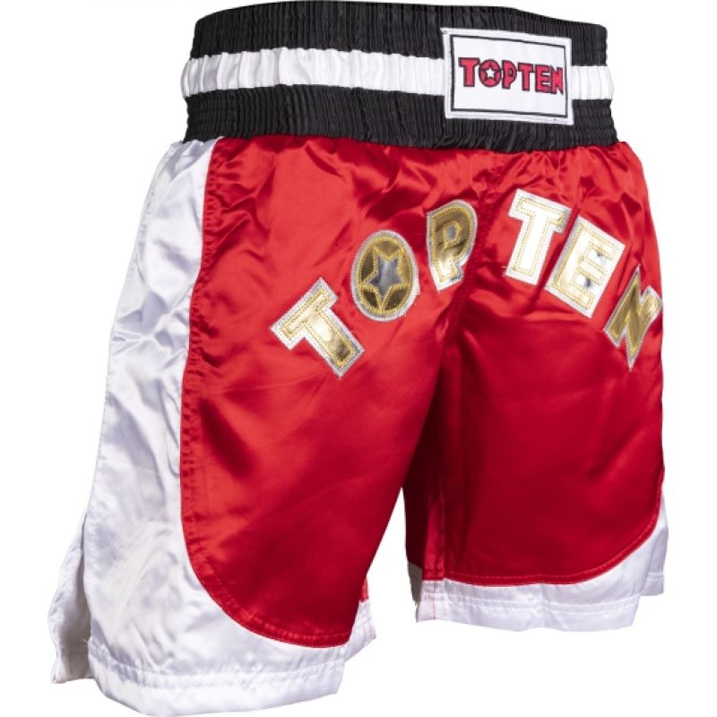 TOP TEN kick light (WAKO APPROVED) czerwony+m short