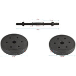 Enero 20 KG COMPOSITE DUMBBELL SET (2 x 10 KG) FIT edzőfelszerelés GSP-589645