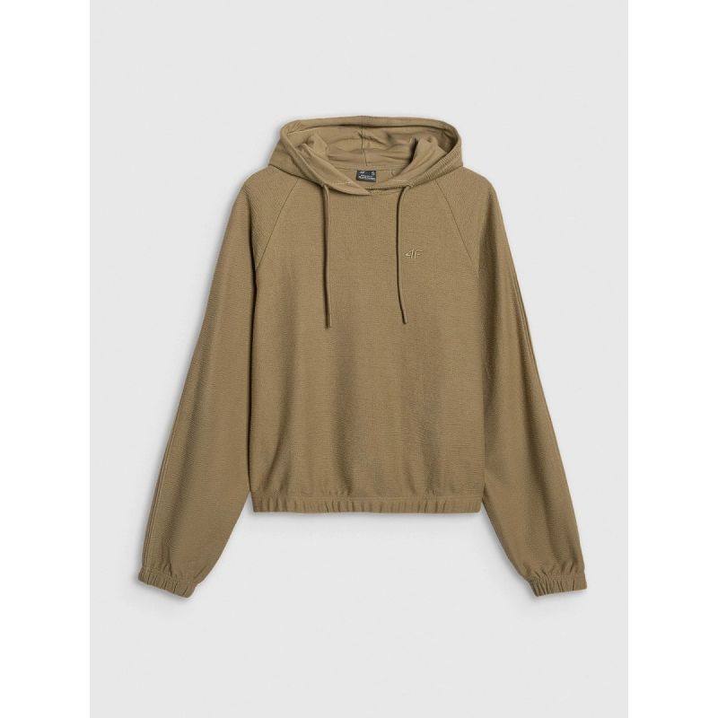 Women's open-front hooded sweatshirt 4F 4FRAW25TSWSF2544-83S kapucnis pulóver