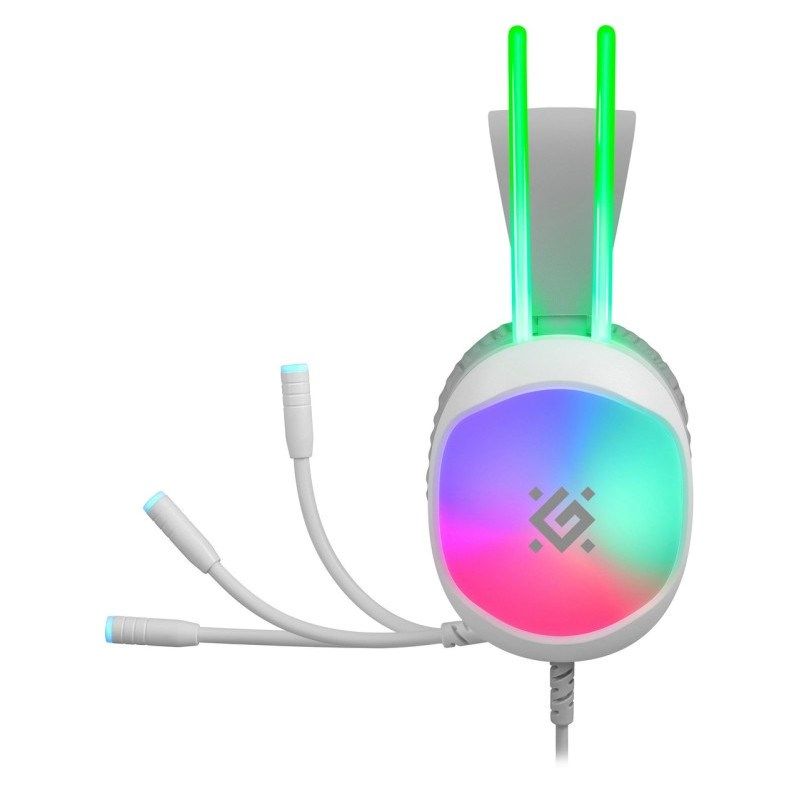 Defender Eclipse RGB Headphones with Microphone White