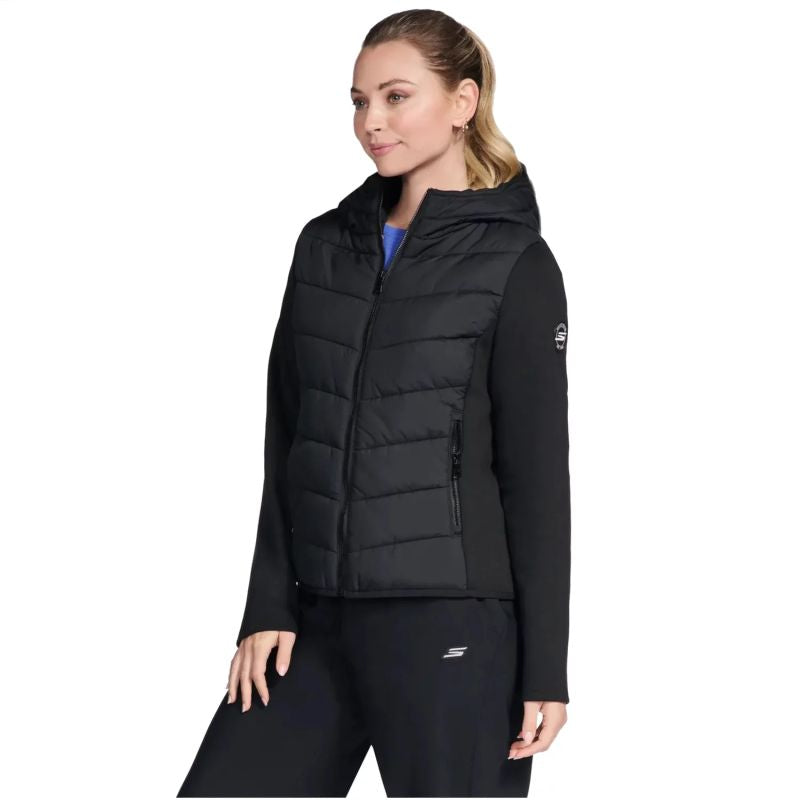 Skechers GO Shield Performance Elite Hooded fekete dzseki