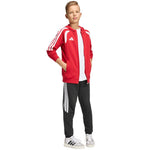 adidas Tiro 26 League Sweat Full Zip Hoodie for Kids Red KF9101 104cm kapucnis pulóver