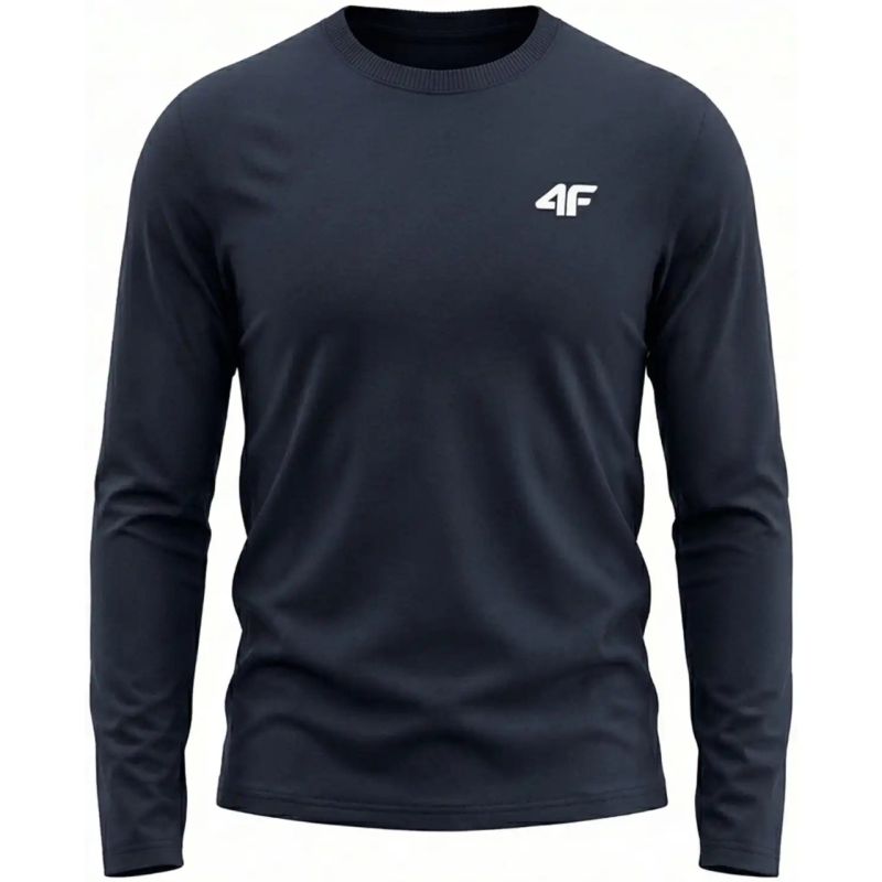 4F Men's Longsleeve T-shirt M611 navy 31S kék póló