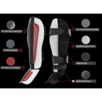 DBX Bushido Shin Guards - Phantom White fehér protectors and knee pads