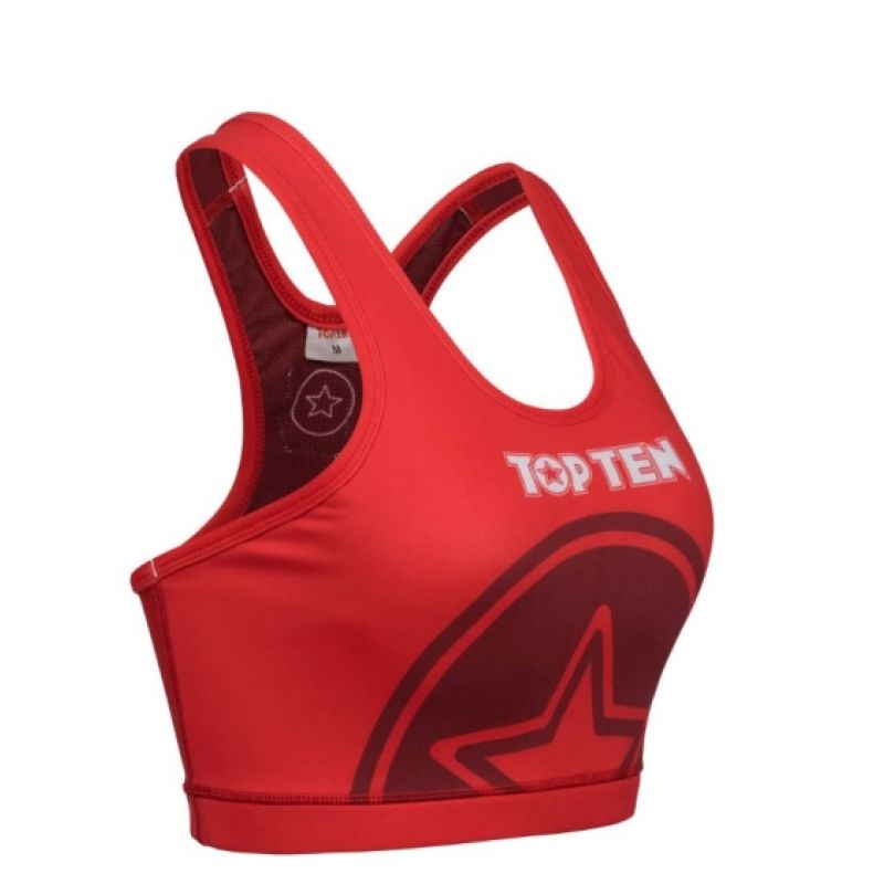TOP TEN top "WAKO" (WAKO APPROVED) czerwony+m short