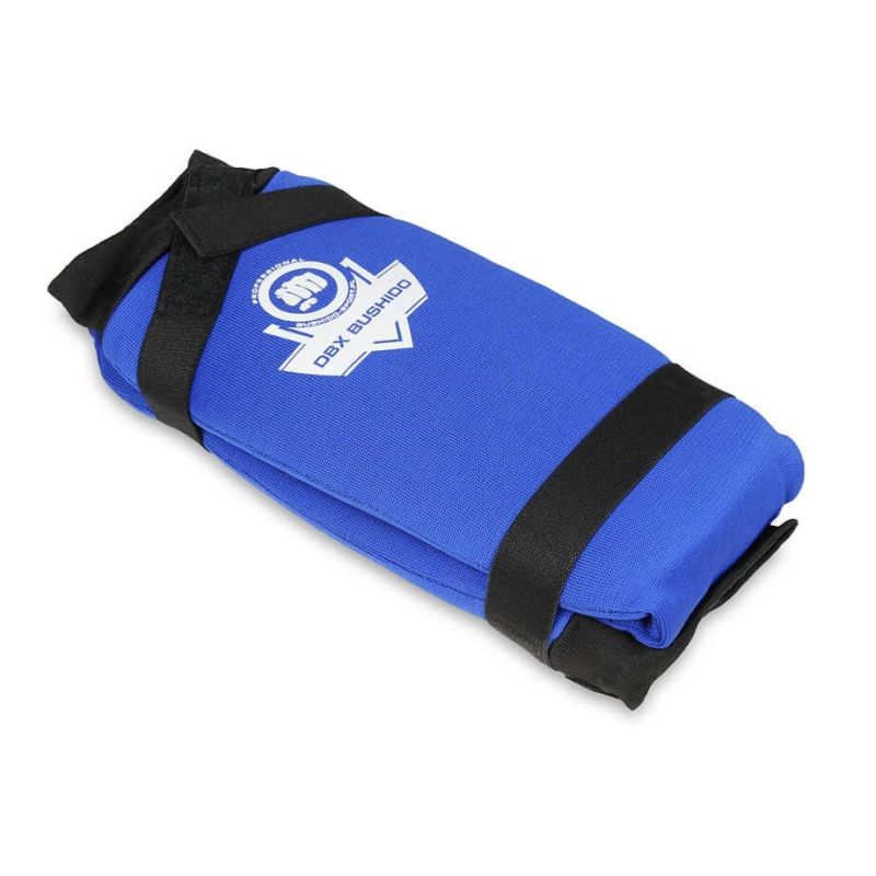 DBX Bushido Flexible Shin Guards - Shinrage Blue kék protectors and knee pads
