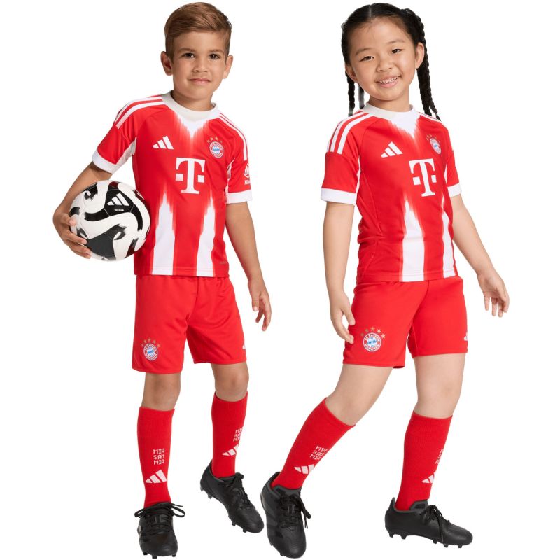 adidas FC Bayern 25/26 Home red JN8510 kids' sports set