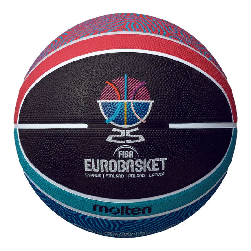 Molten Eurobasket 2025 Replica Basketball fekete labda
