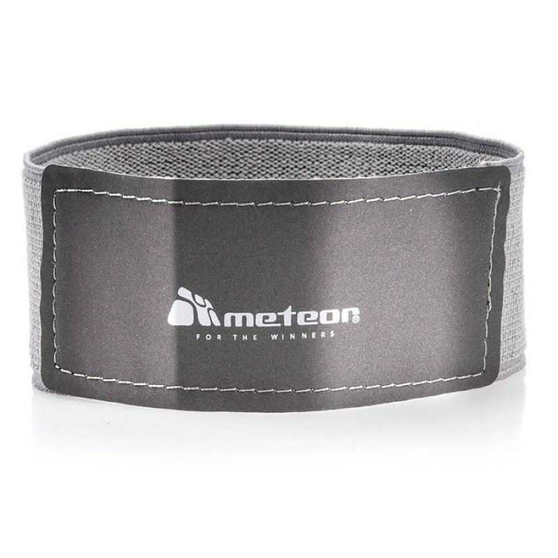 Meteor reflective armband silver