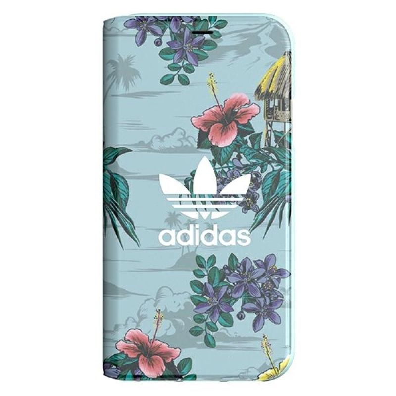 Adidas Booklet Case Floral for iPhone X / XS - szürke hátizsák