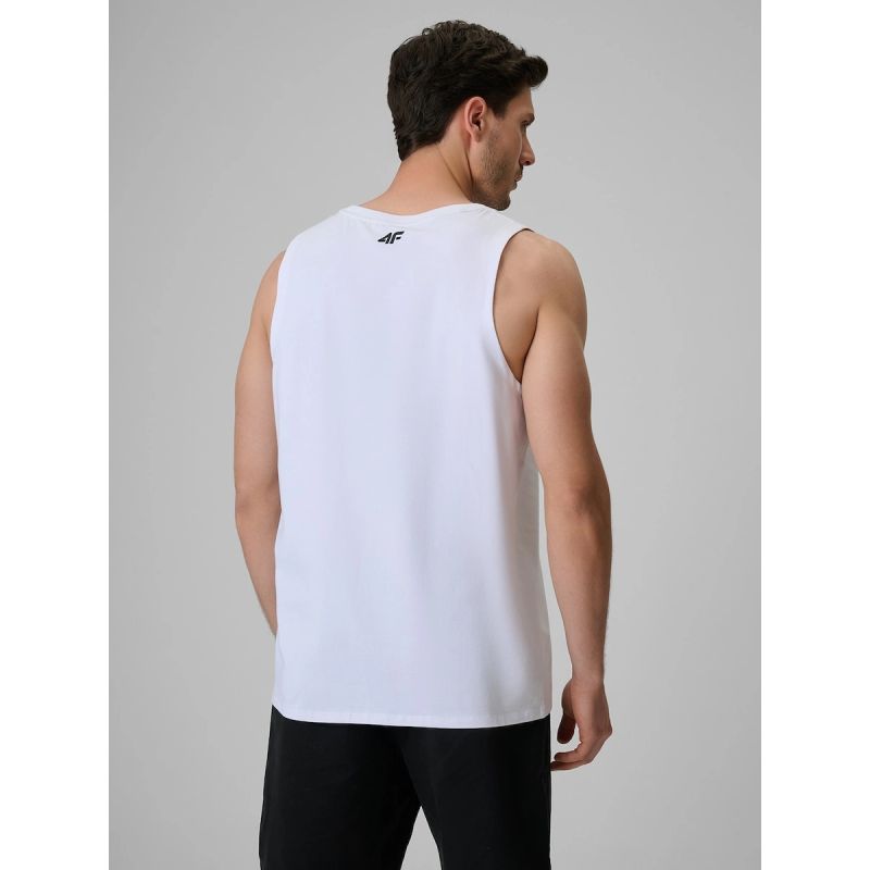 4F Men's regular sleeveless T-shirt with print póló