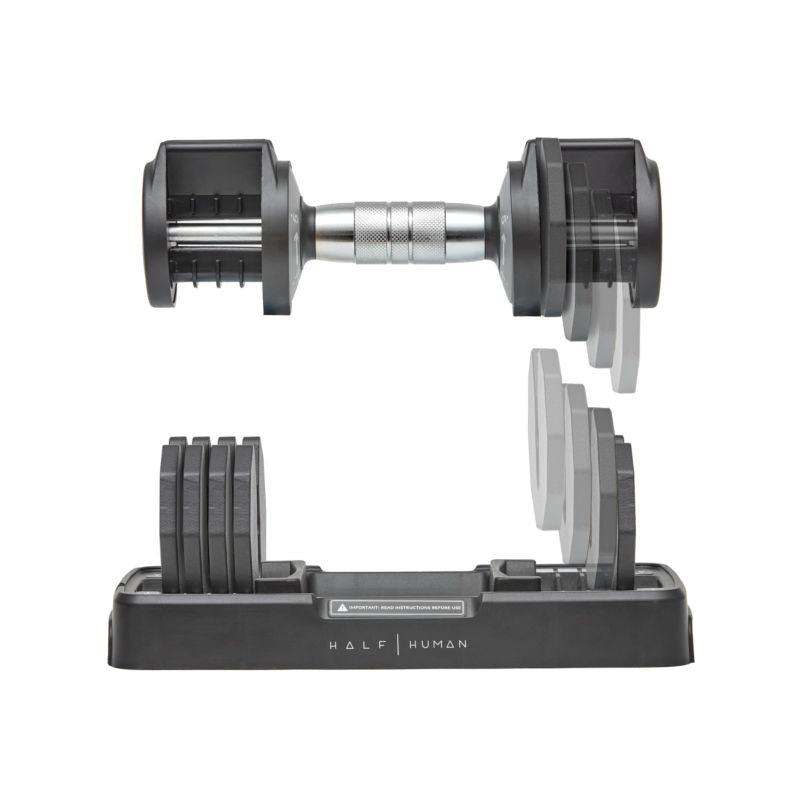 Half Human Adjustable Dumbbells 5kg fekete edzőfelszerelés SFIT-P-HH30001