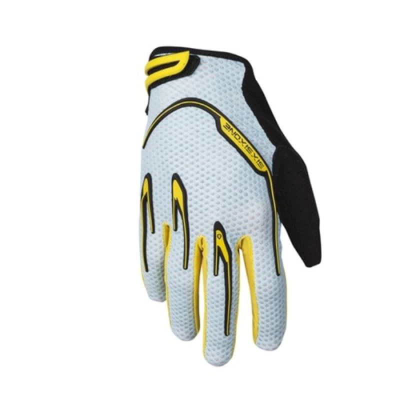 661 RECON gloves size S gray yellow sárga kesztyű